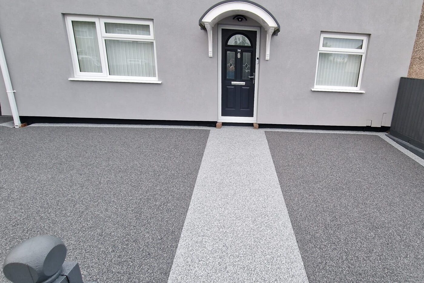 This is a photo of a new Resin bound driveway carried out in a city of Newport. All works done by Resin Driveways Newport